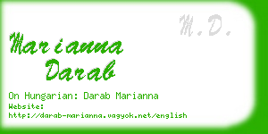 marianna darab business card